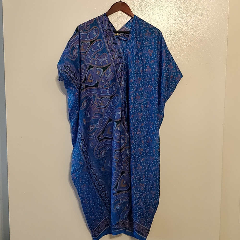 matta swim cover up 💯% silk
